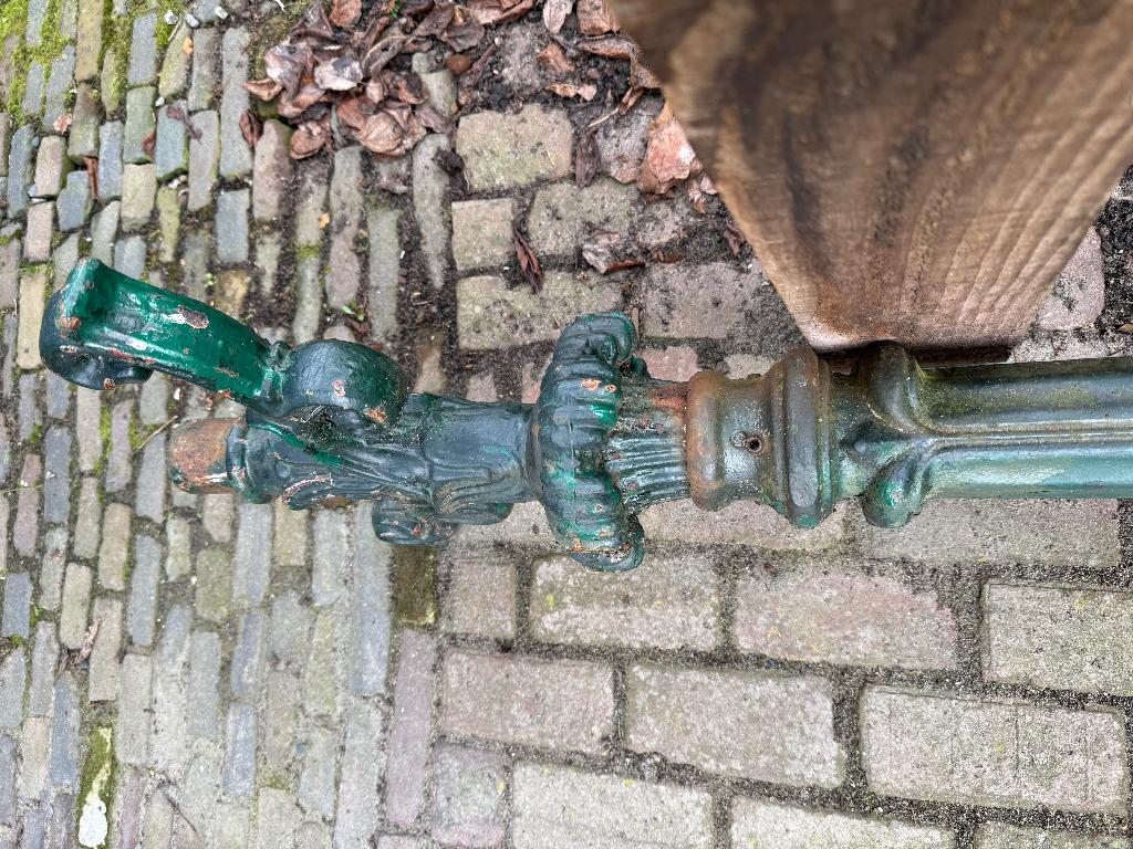 Gietijzeren lantarenpaal lantaarn paal, Ophalen, Gebruikt, Staande lamp, Netvoeding