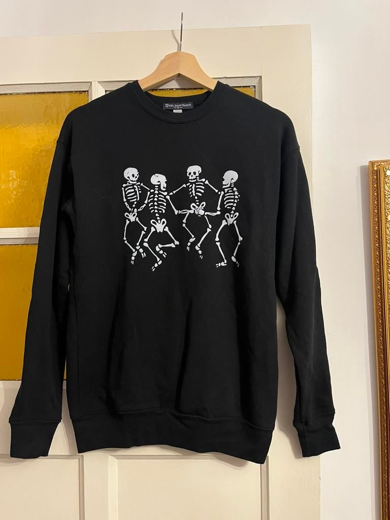 Kiel james patrick halloween trui skeletons danse macabre, Ophalen of Verzenden, Zo goed als nieuw, Maat 34 (XS) of kleiner, Grijs