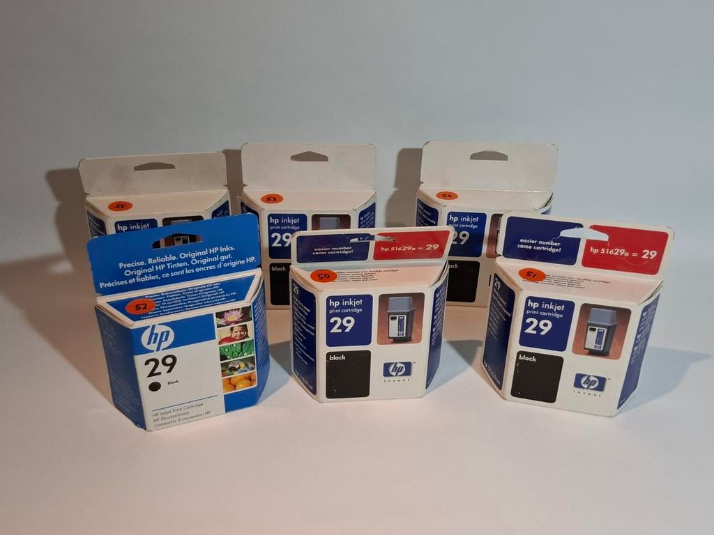 Nieuwe HP 29 Zwart Inkjet Cartridge - 6 Stuks, Computers en Software, Printerbenodigdheden, Ophalen of Verzenden, Nieuw, Cartridge