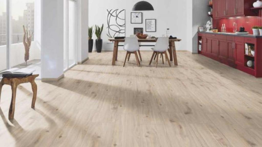 Waterbestendig Laminaat Nirvana sand AC-5 8mm €13,95m2, Crème, 75 m² of meer, Waterbestendig laminaat, Nieuw