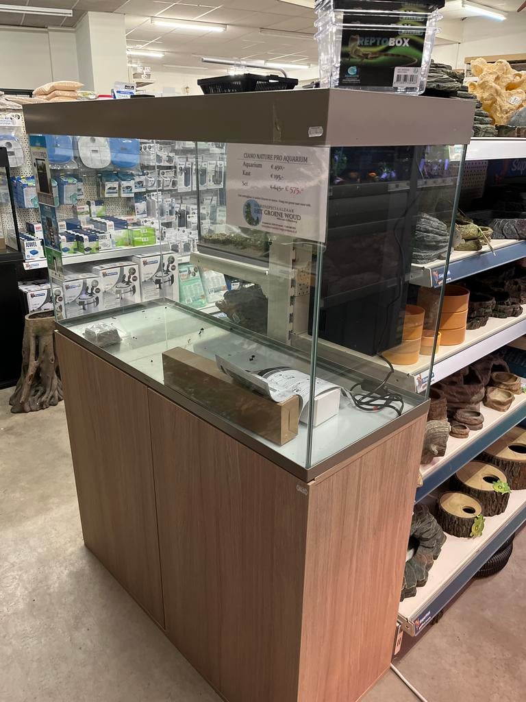 Opruiming Aquarium Ciano met kast, Dieren en Toebehoren, Vissen | Aquaria en Toebehoren, Ophalen, -, Nieuw, Leeg aquarium