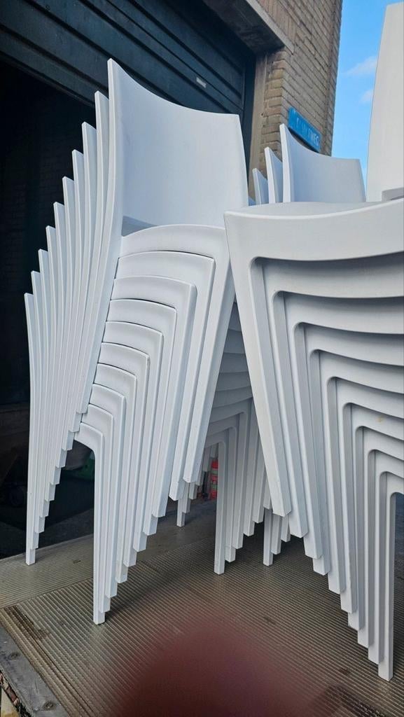 Stapelstoelen €12,50 perstuk, Ophalen of Verzenden, Nieuw, Wit, Vijf, Zes of meer stoelen