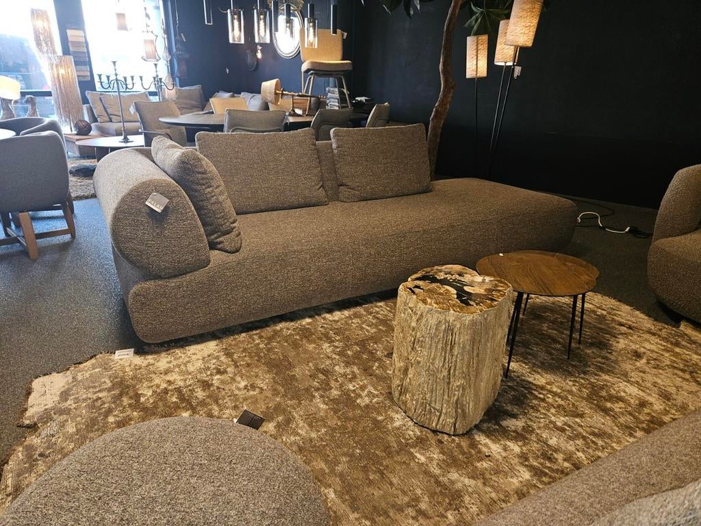Salontafel bijzettafel versteend hout patrified wood, Huis en Inrichting, Tafels | Salontafels, 50 tot 100 cm, Nieuw, Minder dan 50 cm