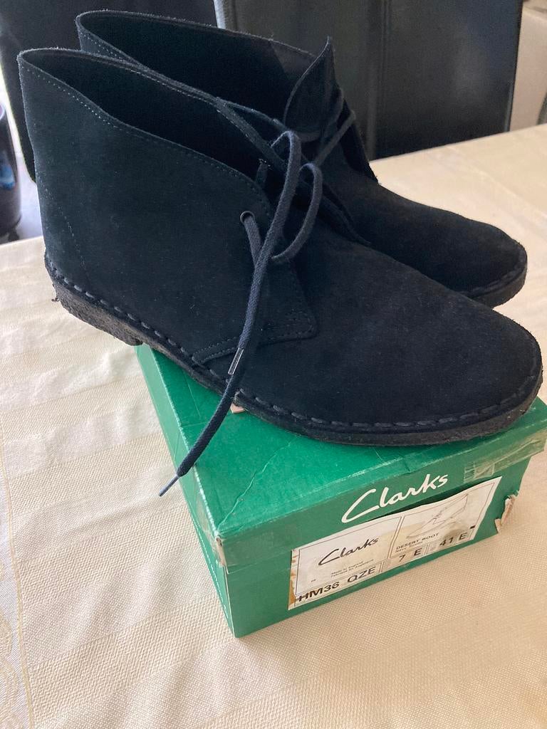 Clarks, Desert Boot, maat 7 = 41 (valt klein), Blauw, Boots, Ophalen of Verzenden, Zo goed als nieuw
