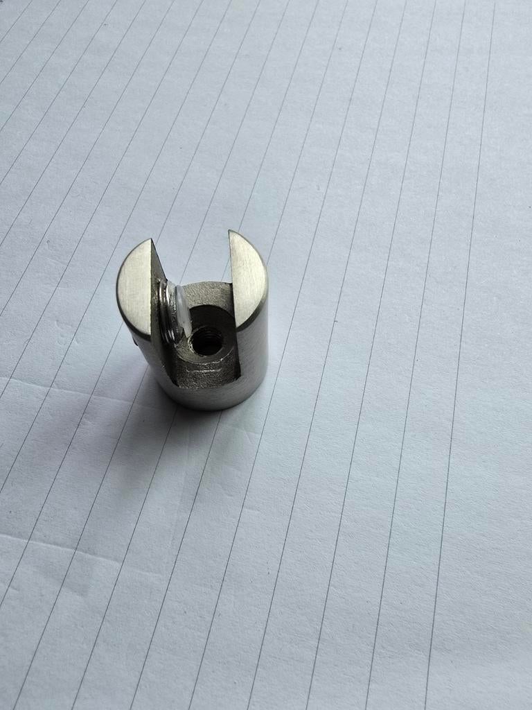Glasplaatdragers RVS Look - 6-10mm Glas, 5 stuks, Ophalen of Verzenden, Nieuw, Rvs, Overige typen