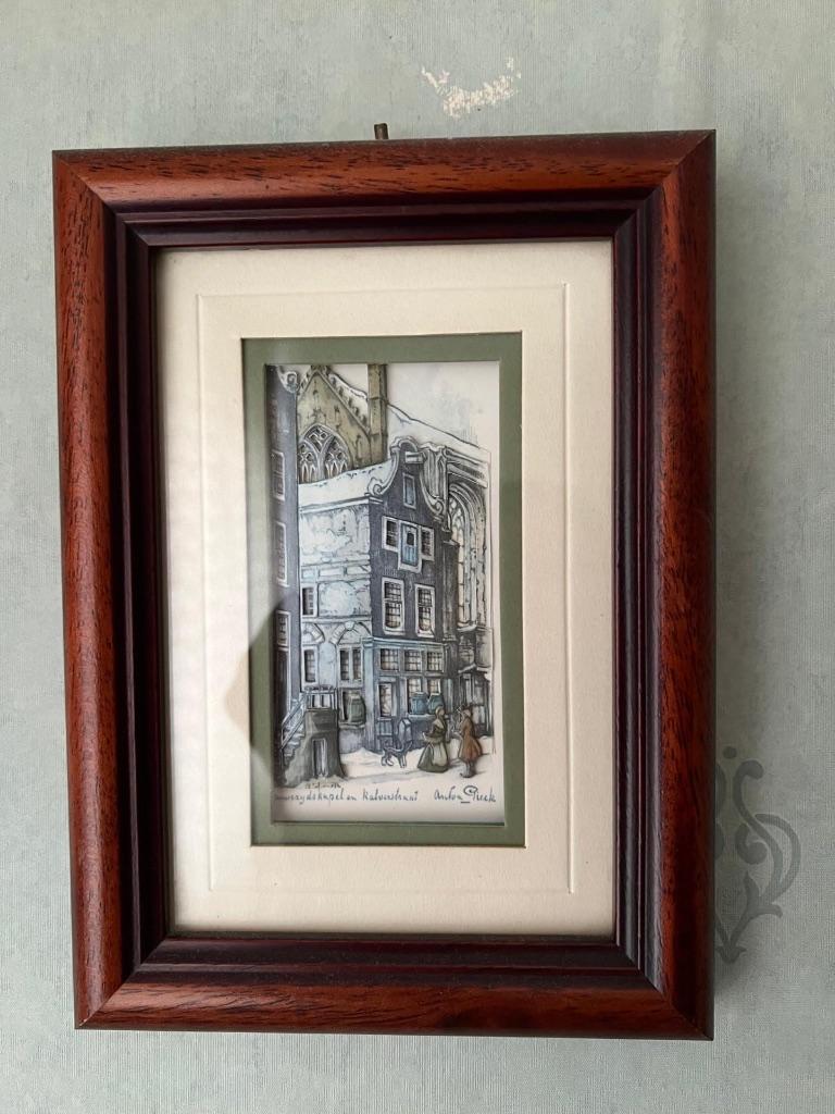 3-D schilderijtje van Anton Pieck, Antiek en Kunst, Ophalen of Verzenden