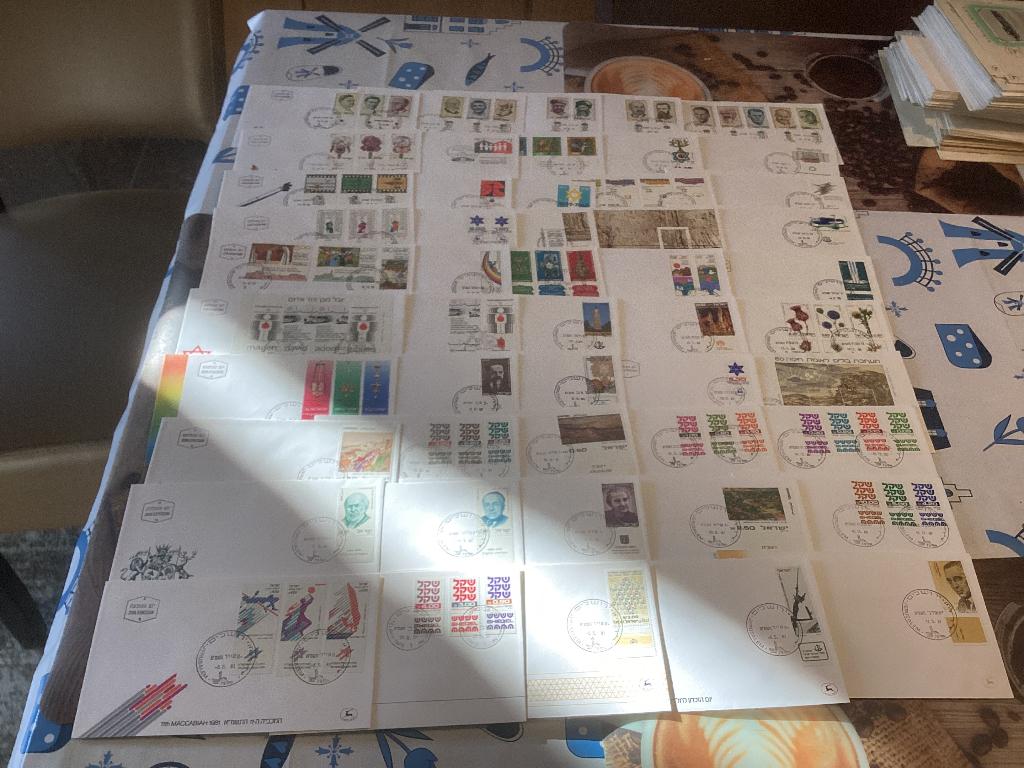 No12 Verzameling fdc Israel 1978-1981 50 stuks onbeschrev, Postzegels en Munten, Postzegels | Eerstedagenveloppen, Ophalen of Verzenden