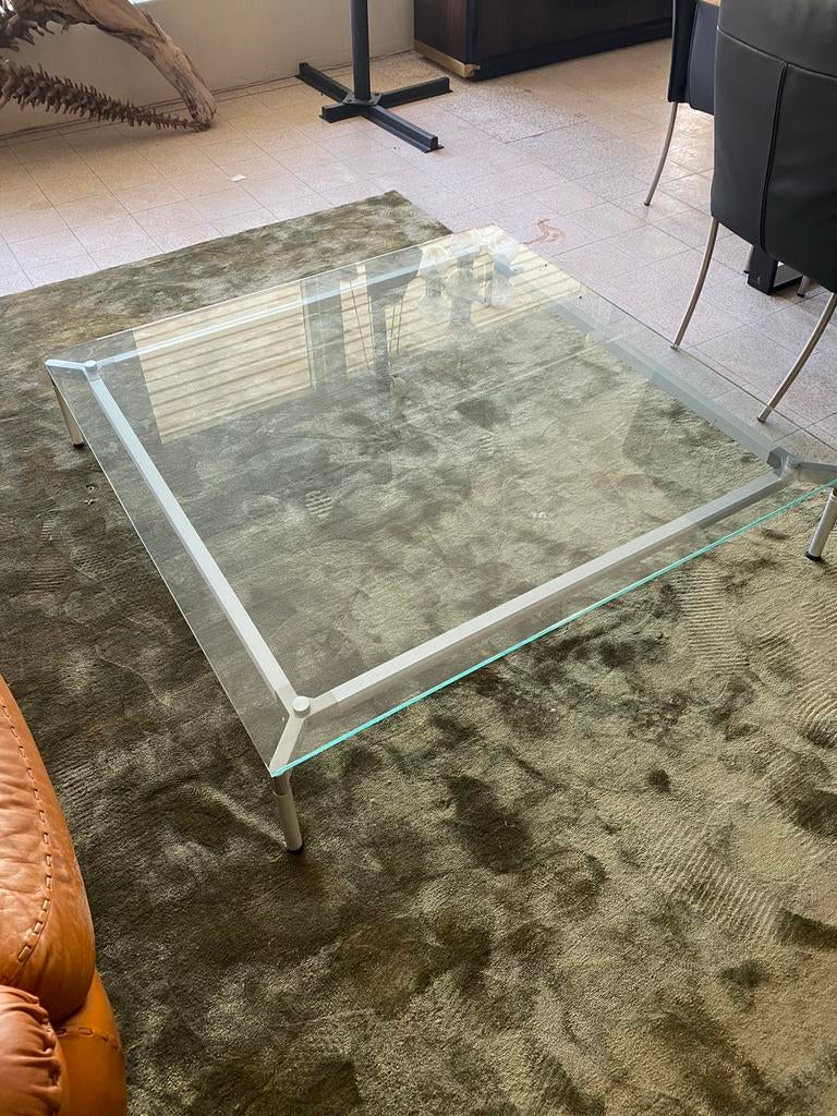 Team by Wellis salontafel 120 x 120 cm helder glas, Ophalen, Gebruikt, Glas
