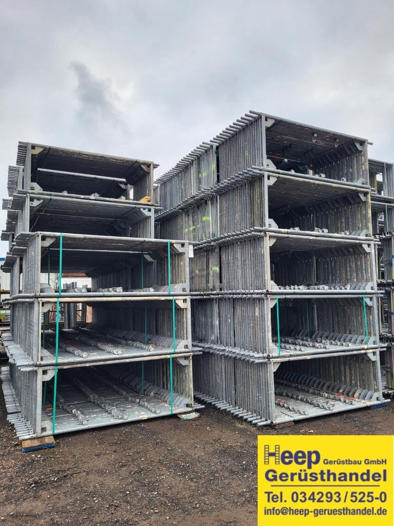 Gebruikt Layher Steiger 2,57m & 3,07m, Doe-het-zelf en Verbouw, Steigers, Gebruikt, Gevelsteiger, 5 meter of hoger, Ophalen