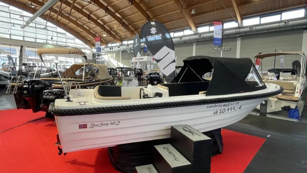 BlueSloep 160d, Watersport en Boten, Ophalen, Nieuw, Buitenboordmotor, Polyester