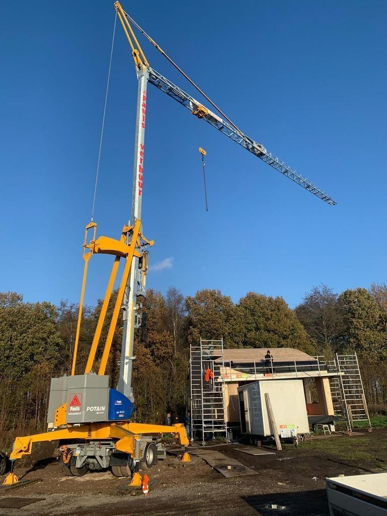 Bouwkraan Huren | Montage op locatie | Geen Hijsbewijs nodig, Ophalen, Kraan