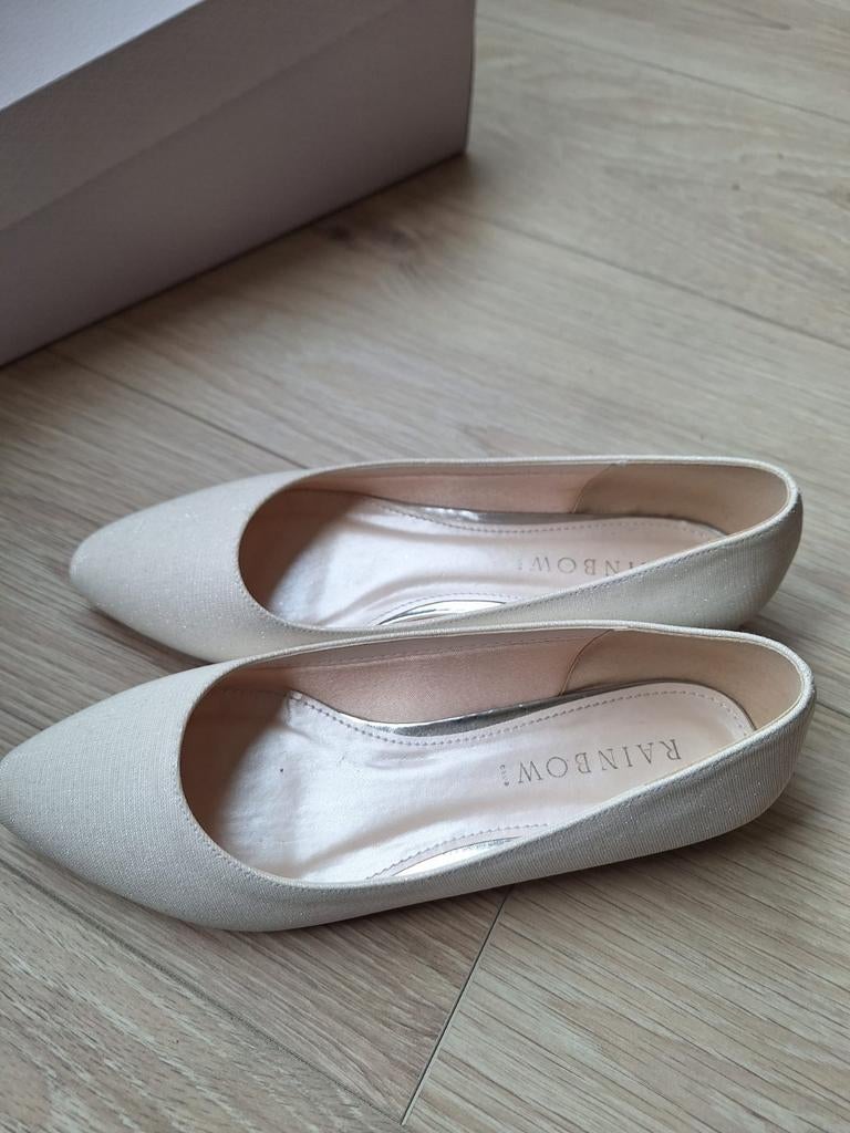 Elegante trouwschoenen ballerina's - maat 38, Kleding | Dames, Rainbow, Wit, Schoenen, Nieuw