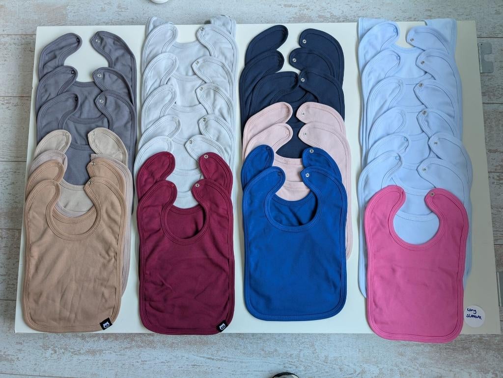 Partij nieuwe slabbetjes diverse kleurtjes, Ophalen of Verzenden, Nieuw, One size