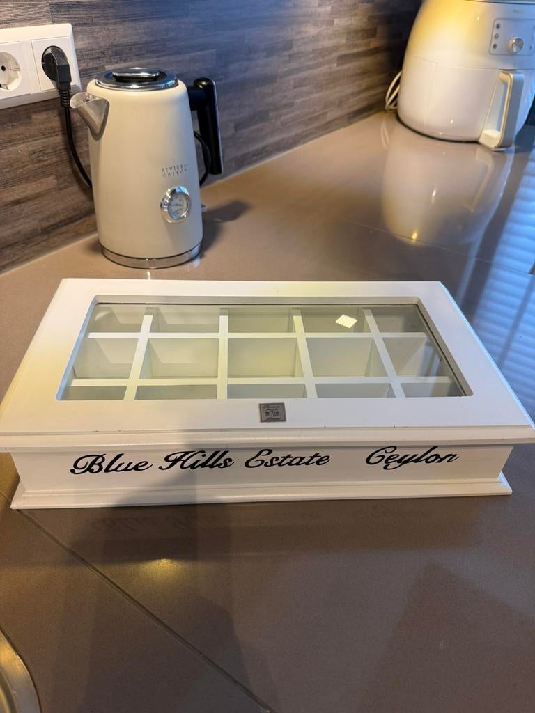 Riviera Maison Theedoos, Huis en Inrichting, Woonaccessoires | Kisten, Ophalen of Verzenden, 50 tot 100 cm, Minder dan 50 cm