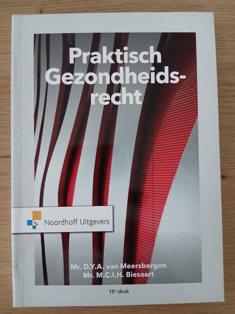 Praktisch Gezondheidsrecht - D.Y.A. van Meersbergen, Boeken, Zo goed als nieuw, D.Y.A. van Meersbergen, M.C.I.H. Biesaart, Gamma