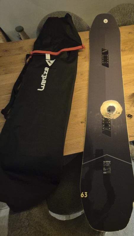 Snowboard Dreamscape Allroad 500 – 163 cm + Wedze boardbag, Sport en Fitness, Snowboarden, Ophalen, Gebruikt, Board