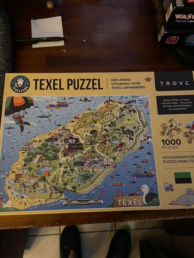 Prachtige puzzel van het eiland texel., Ophalen, 500 t/m 1500 stukjes, Zo goed als nieuw