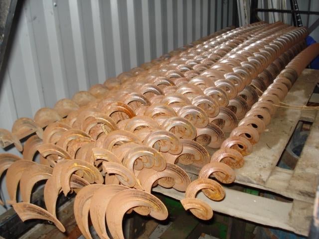 Vijzelbladen voor grondboren of transport.  8 en 12 cm diam., Ophalen of Verzenden, Nieuw, Grondboor