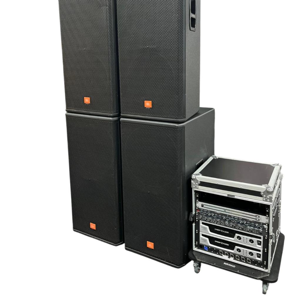 JBL MRX 525 & 528S Complete Geluidsset, Ophalen of Verzenden, Zo goed als nieuw