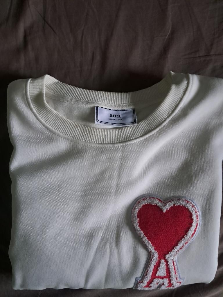 Ami Paris Sweater, Maat 52/54 (L), Ami Paris, Wit, Ophalen of Verzenden