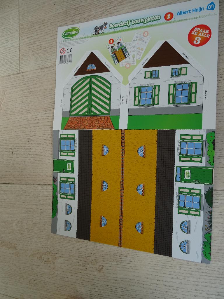 KNUTSELPAKKET - 4x  BOERDERIJ (Nieuw), Ophalen, Nieuw
