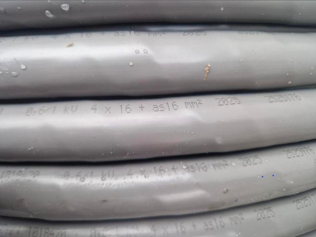 YMvK-as 4x16mm² grondkabel 5 aderig, Ophalen of Verzenden, Kabel of Snoer