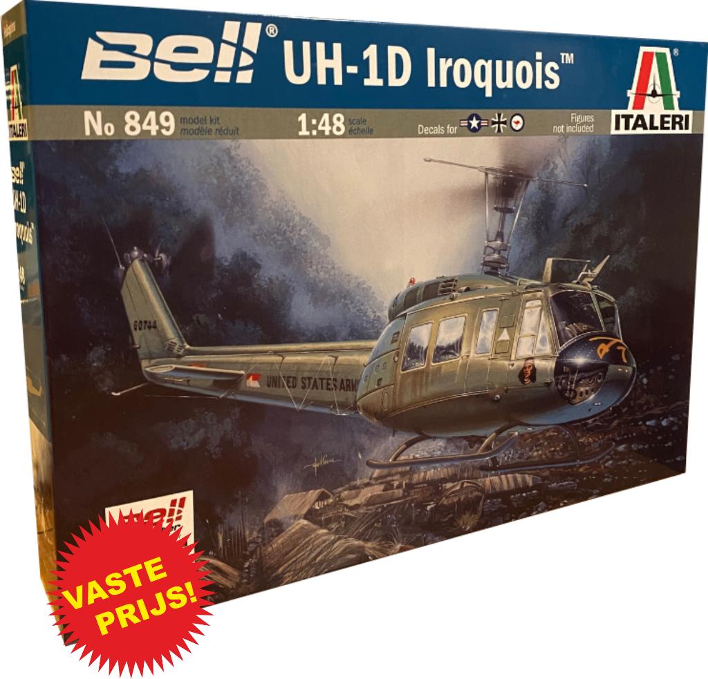 Bell UH-1D Iroquois (Italeri 849) 1/48, Hobby en Vrije tijd, Italeri, Helikopter, Nieuw, Ophalen of Verzenden