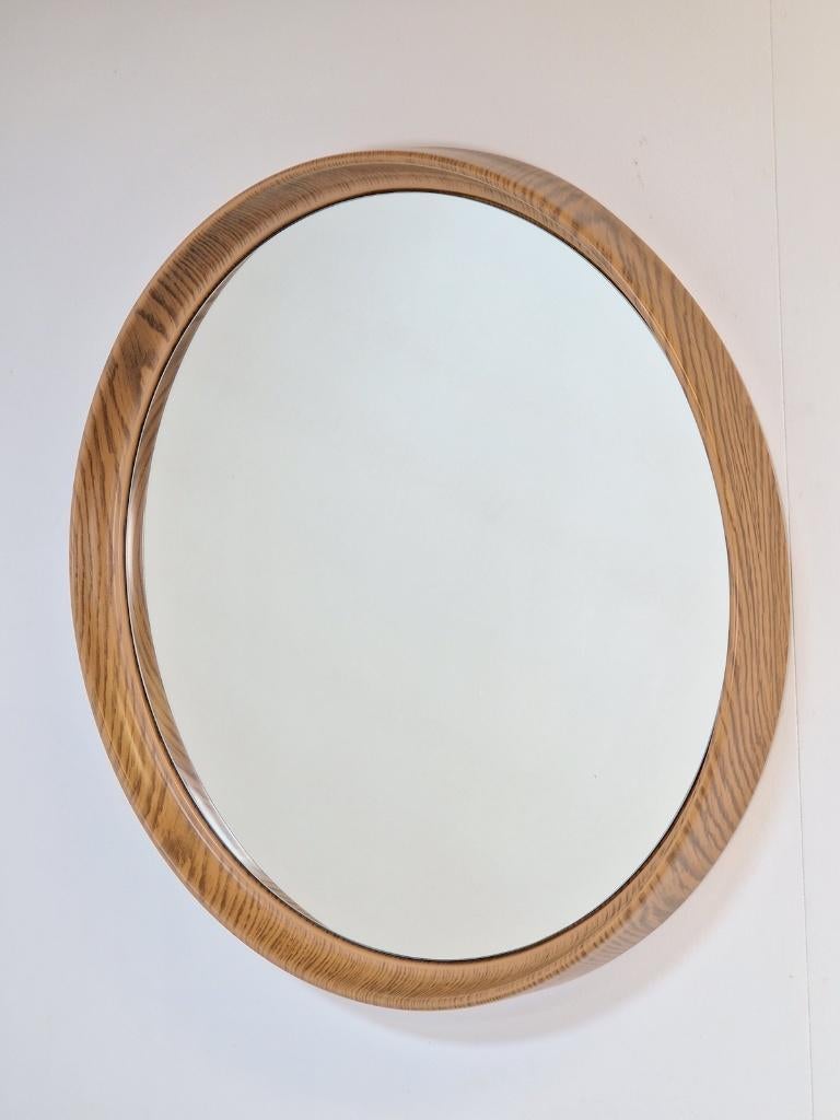 Xl vintage spiegel hout kunststof deens mid century ‘60