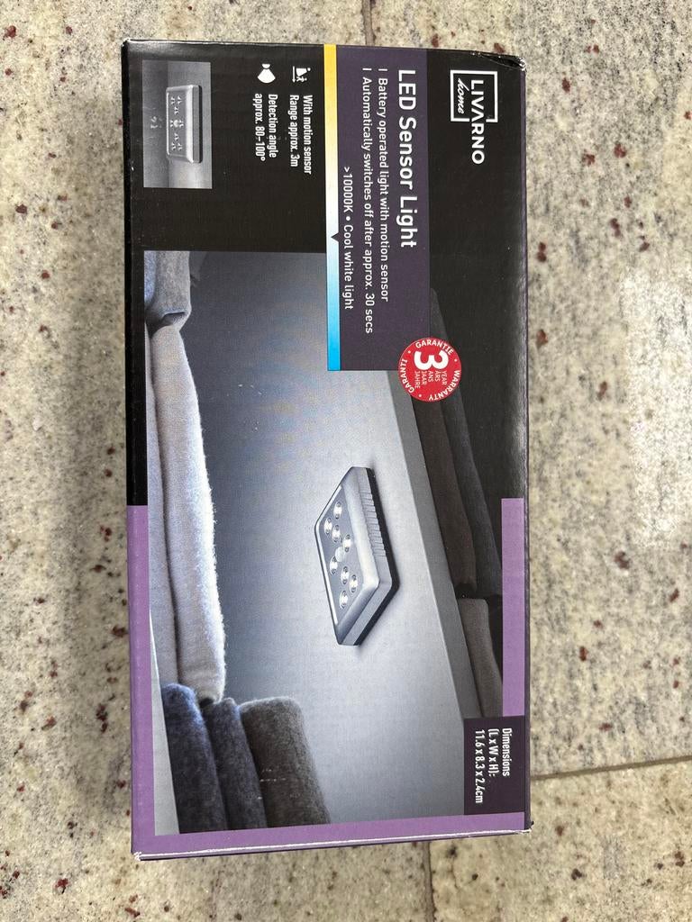 Nieuwe LED Sensor Lamp - Livarno Home, Led-lamp, Minder dan 30 watt, Nieuw, Overige fittingen
