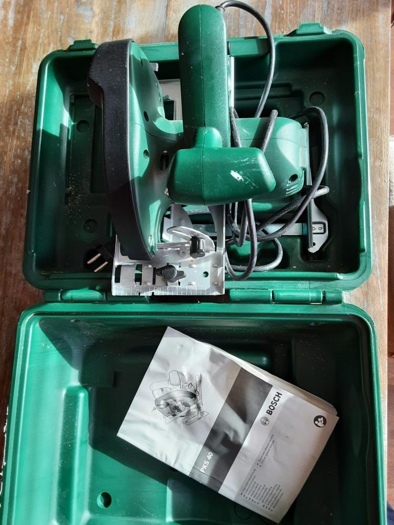 Cirkelzaag Bosch PKS 40, Ophalen, Zo goed als nieuw, Elektrisch, Bovenfrees