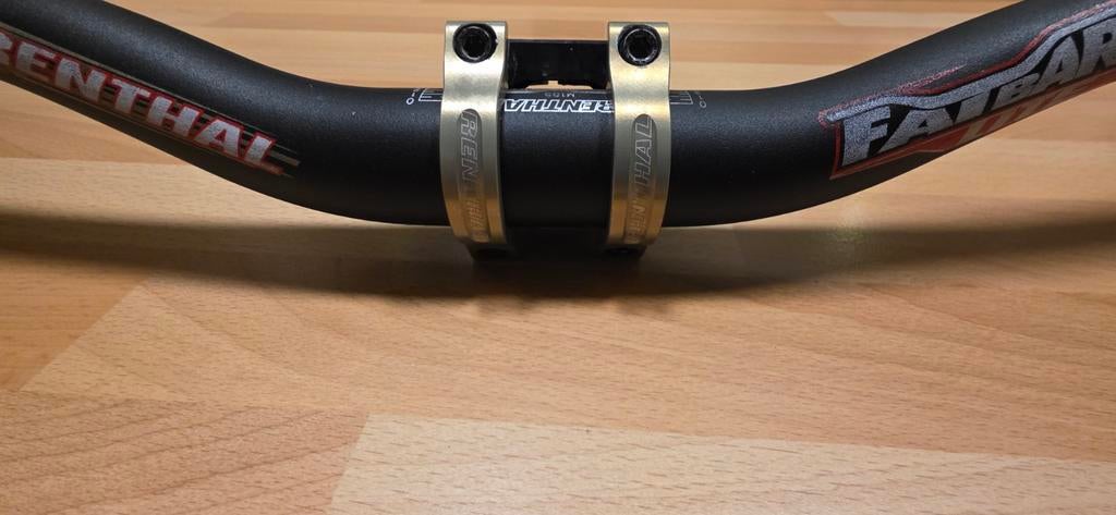 Renthal Fatbar Lite & Apex 40mm Stuurpen (zwart/goud), Verzenden, Gebruikt, Stuur, Renthal