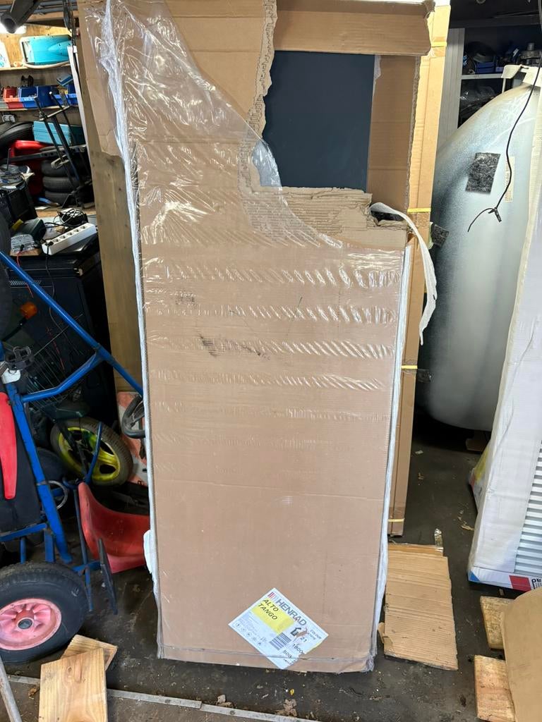 Henrad alto tango antraciet 500x1800 T21 vlakke plaat, Ophalen, 30 tot 80 cm, Radiator, Zo goed als nieuw