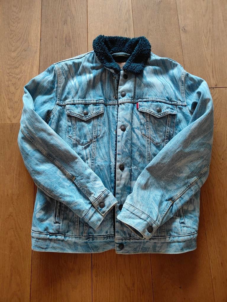 Stoere trucker jack van Levi's maat L, Maat 52/54 (L), Blauw, Ophalen of Verzenden, Zo goed als nieuw
