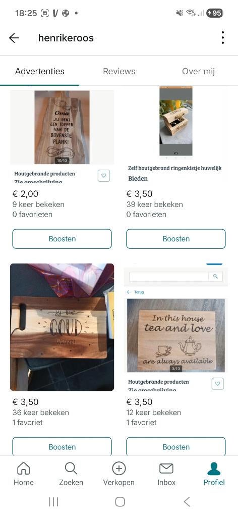 Zelf houtgebrande opdracht, Ophalen of Verzenden