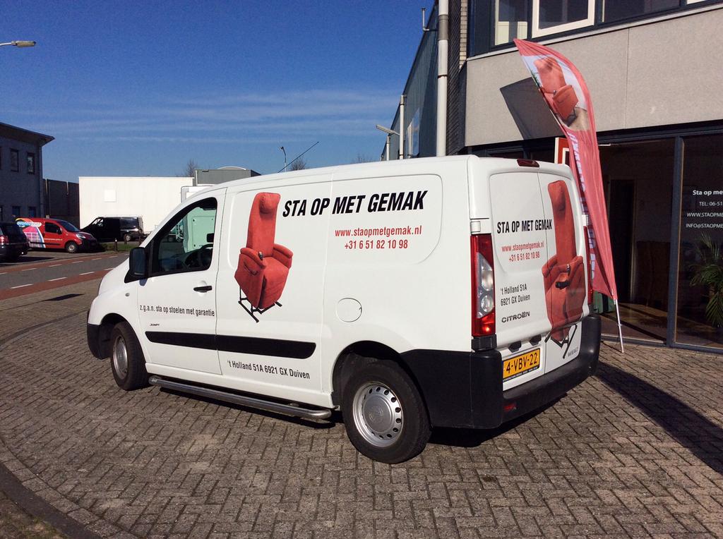 Sta op stoel Fitform z.g.a.n. 2e hands incl garantie, Huis en Inrichting, Fauteuils, Zo goed als nieuw, Leer, Stof, 50 tot 75 cm