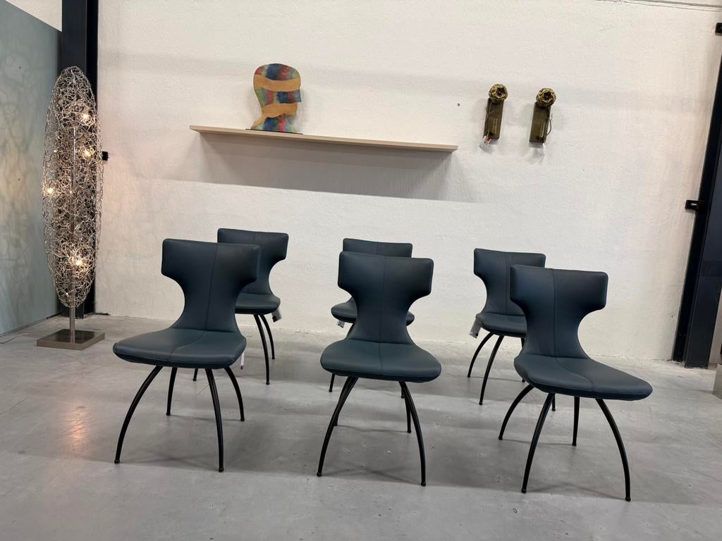 2 Nieuw Leolux Callas Eetkamerstoel Senso Sagada leer Stoel, Huis en Inrichting, Stoelen, Leolux, Twee, Nieuw, Leer