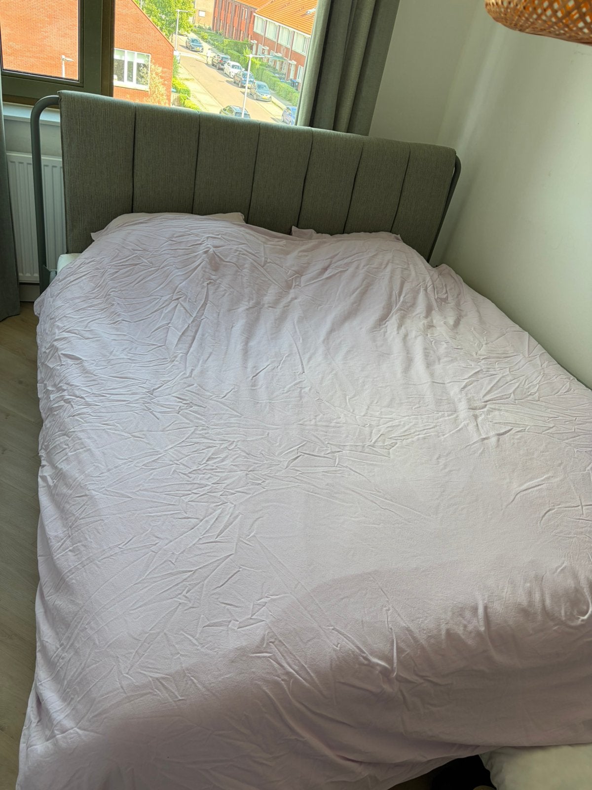 Ikea Tallasen bed incl. Elektrisch verstelbare lattenbodem, Ophalen, Verstelbaar, Tweepersoons, Scandinavisch