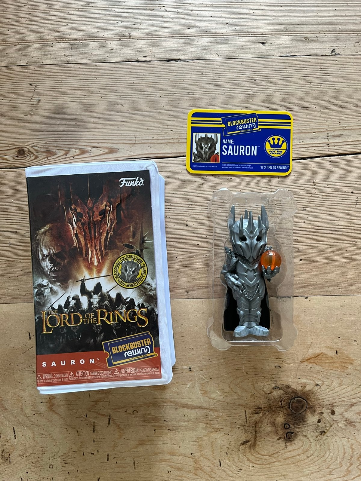 Funko Pop Sauron Chase Blockbuster Rewind Lord of the Rings, Ophalen of Verzenden, Zo goed als nieuw, Actiefiguurtje