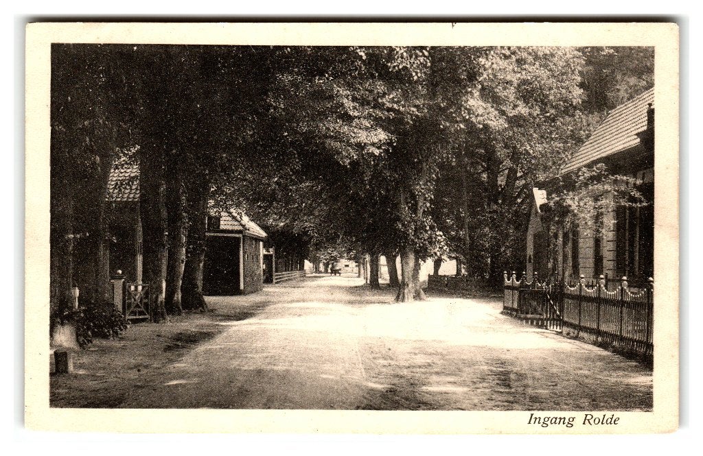 Rolde, Ingang Rolde, Verzamelen, Ansichtkaarten | Nederland, Ongelopen, Drenthe, 1940 tot 1960, Verzenden