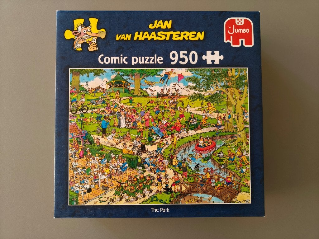 Jan van Haasteren, The Park, Ophalen of Verzenden, 500 t/m 1500 stukjes, Zo goed als nieuw, Legpuzzel