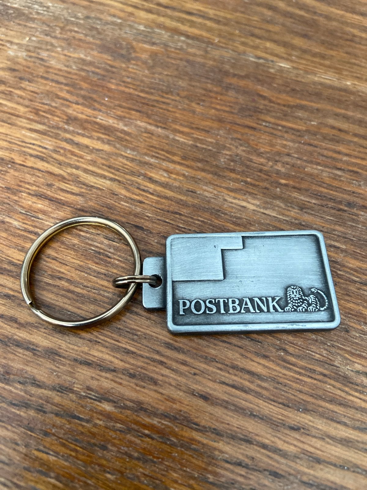 Vintage Postbank sleutelhanger met nummer, Ophalen of Verzenden, Gebruikt, Merk