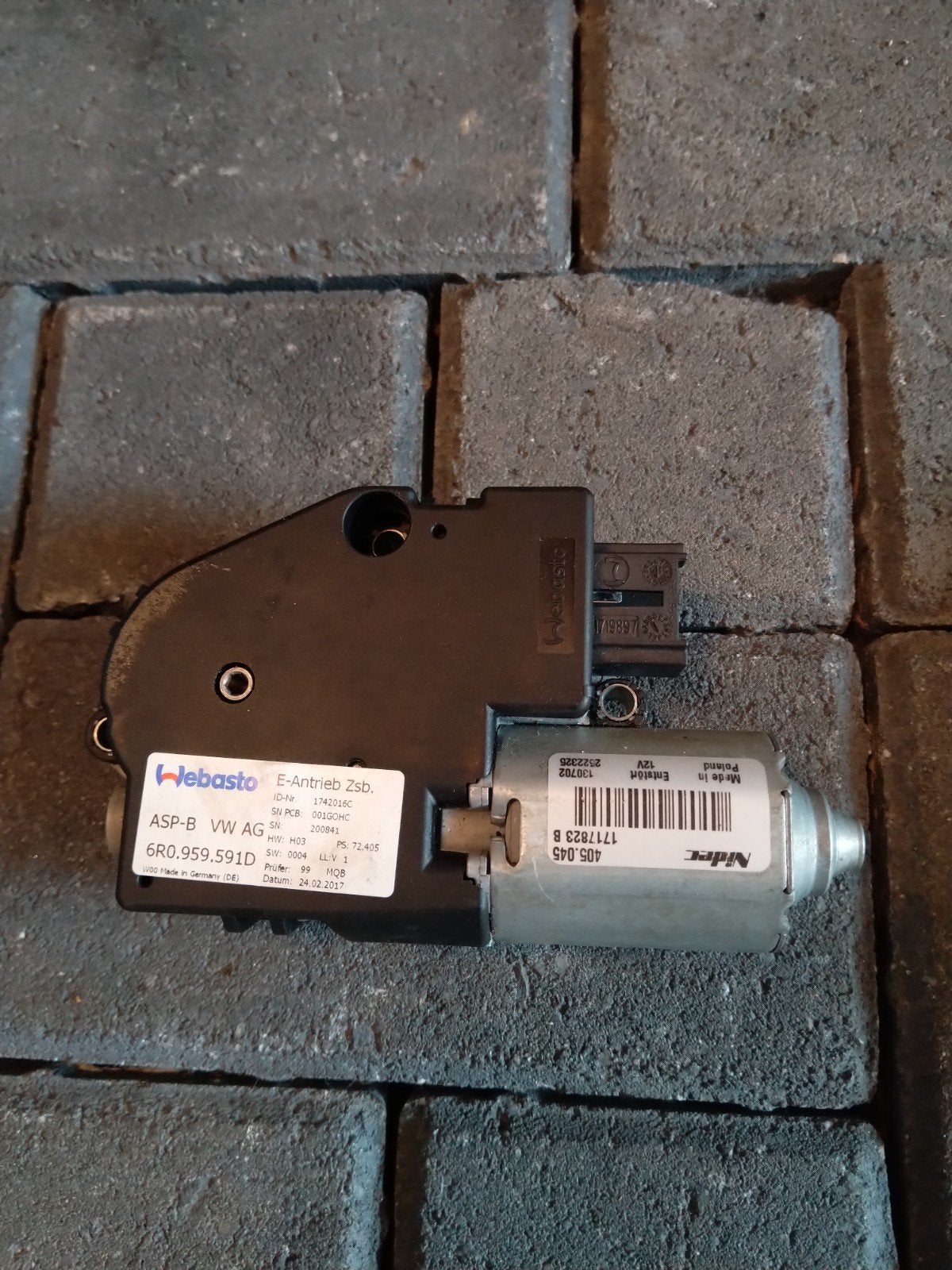 Originele Webasto Schuifdakmotor VW Polo Up Leon - 12V, Ophalen of Verzenden, Nieuw, Seat