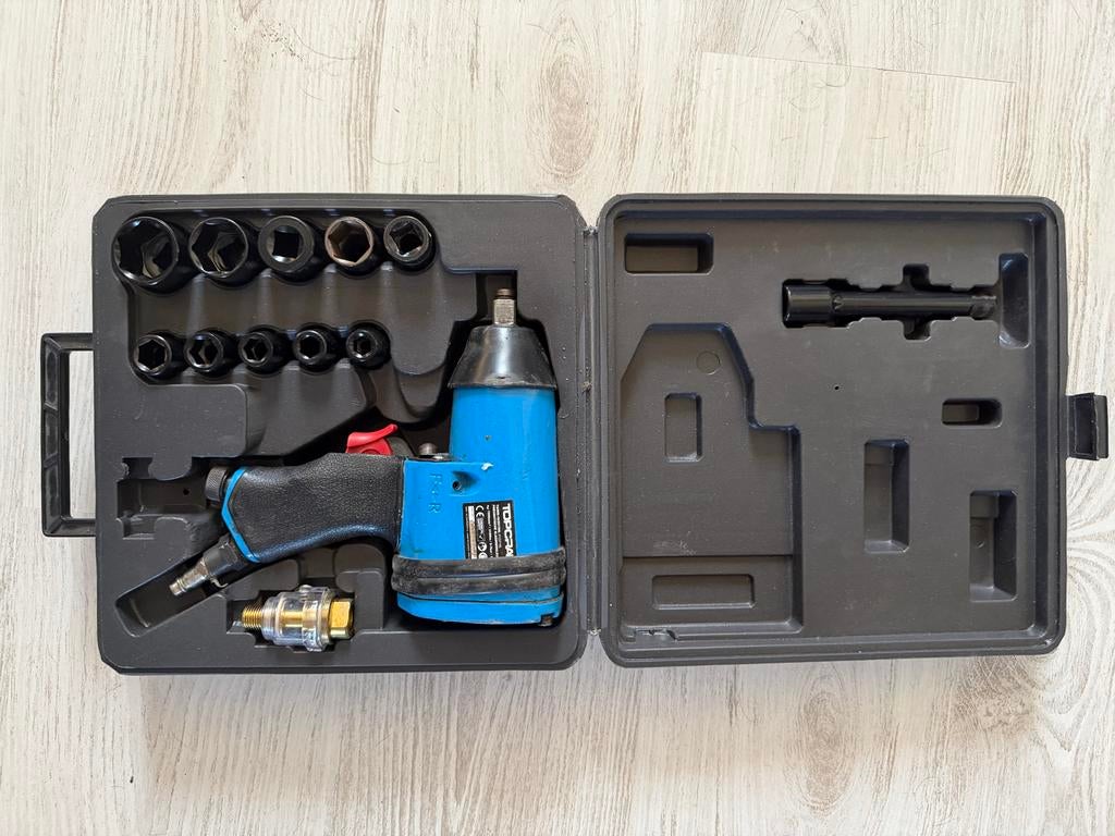 Monzana Pneumatische Slagmoersleutel Set 17-delig, Ophalen of Verzenden, Gebruikt
