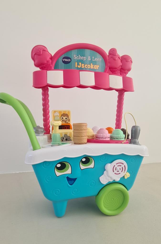 VTech Schep & Leer IJscokar - Zo goed als nieuw, Ophalen of Verzenden, Zo goed als nieuw, Taal en Lezen, Met licht
