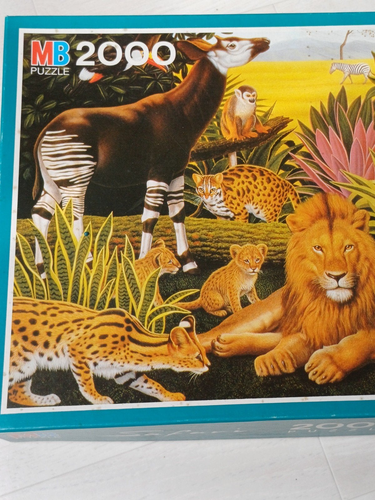 MB 2000 Safari Legpuzzel - 2000 stukjes, Ophalen, 500 t/m 1500 stukjes, Gebruikt, Legpuzzel
