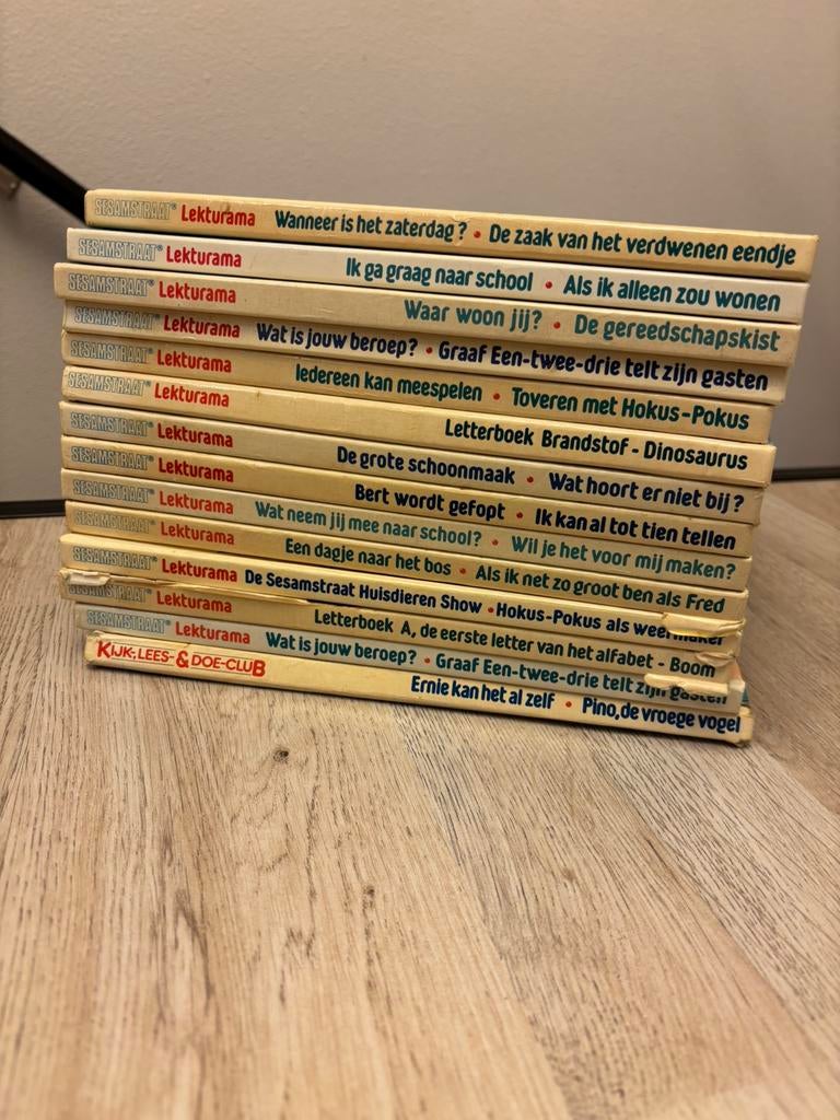 Sesamstraat kijk-lees & doe-club. Oude boeken., Boeken, Partijen en Verzamelingen, Ophalen, Gelezen, Kind en Jeugd