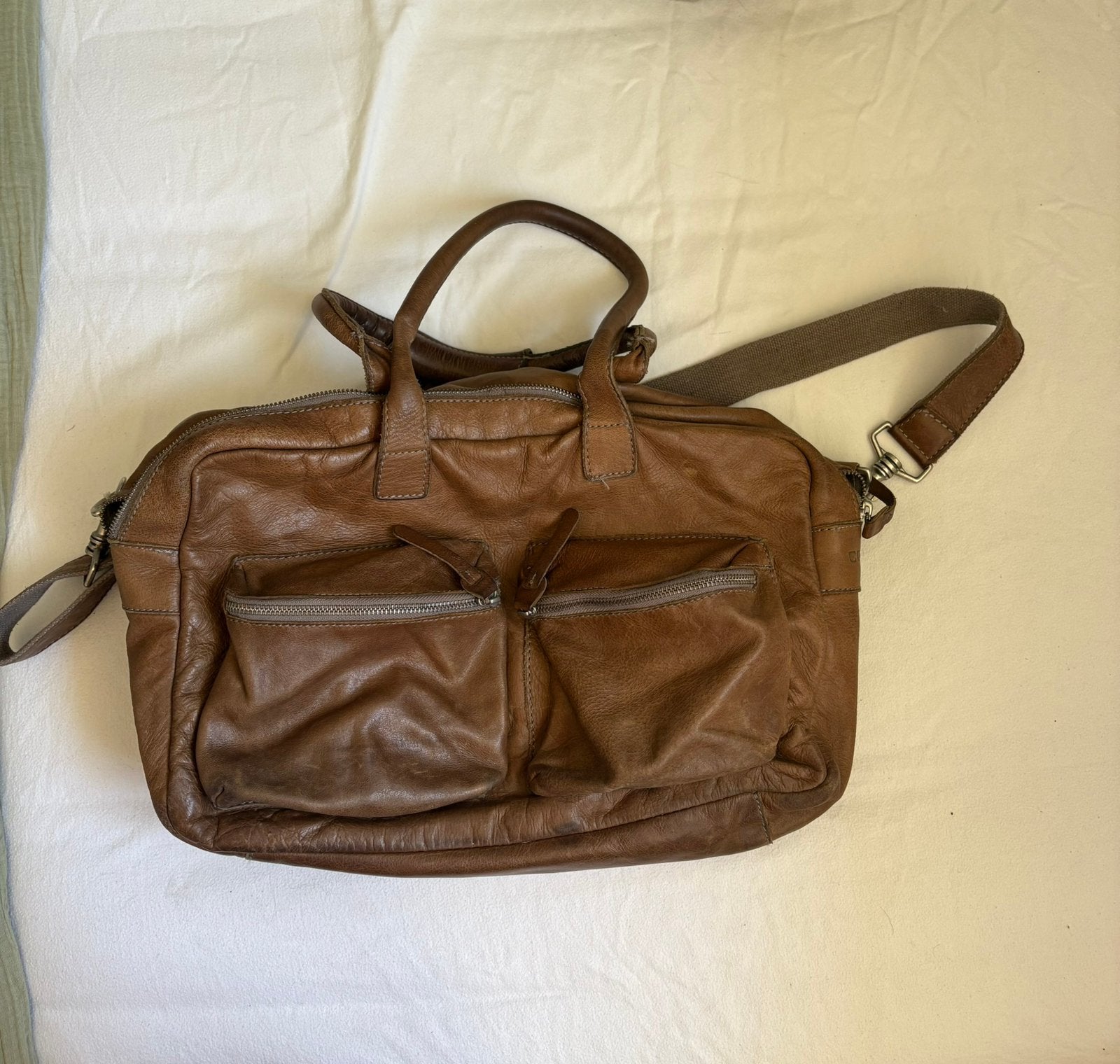 Bruine cowboybag, Ophalen of Verzenden, Zo goed als nieuw, Bruin, Schoudertasje