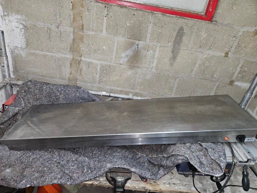 Scholl Warmhoudplaat 150cm - Professionele Kwaliteit, Witgoed en Apparatuur, Kookplaten, Ophalen, Gebruikt, 4 kookzones, Vrijstaand