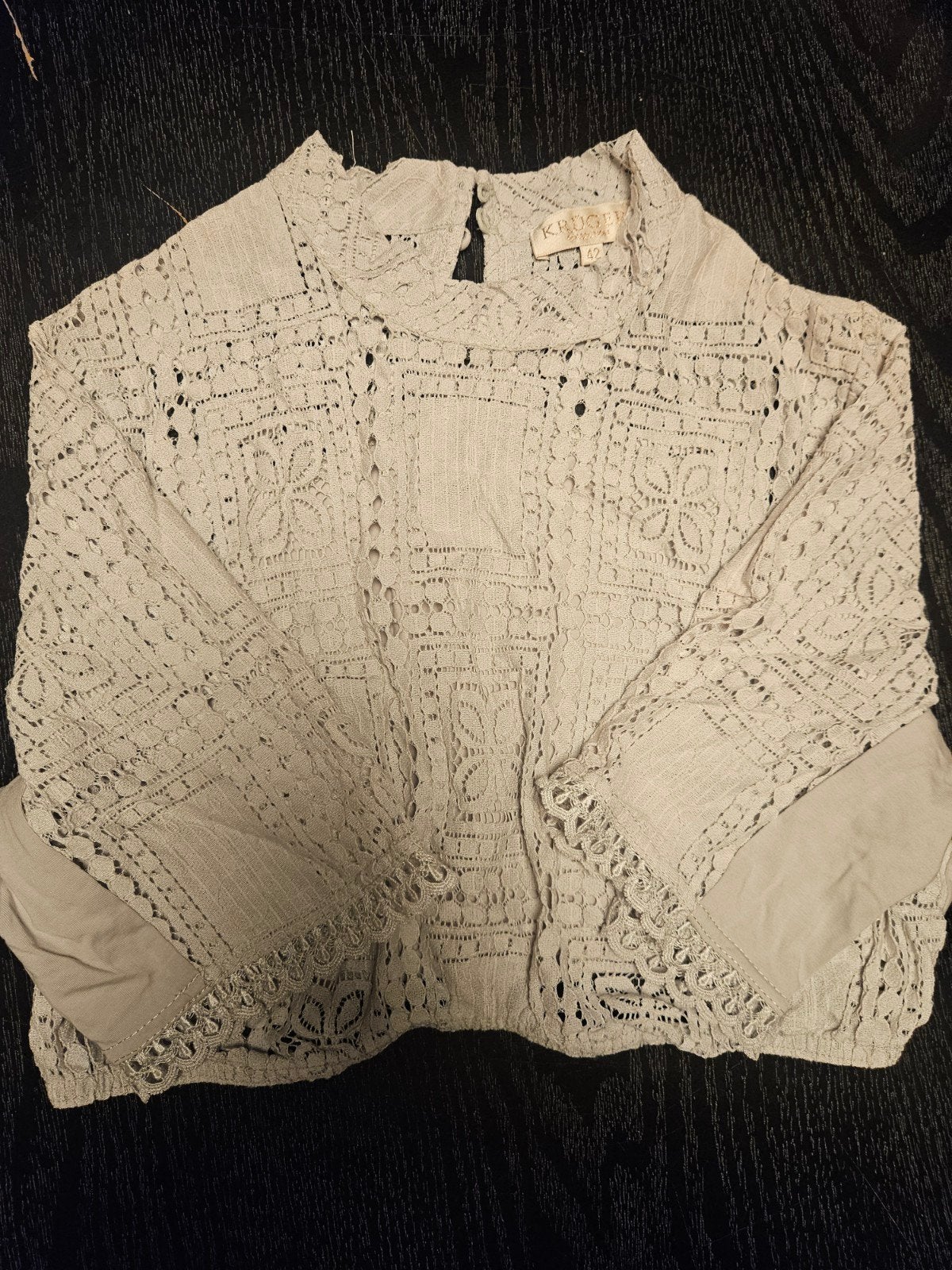 Trachten top/ dirndl blouse. Kanten top met half lange mouwe, Kleding | Dames, Kruidvat, Maat 42/44 (L), Ophalen of Verzenden