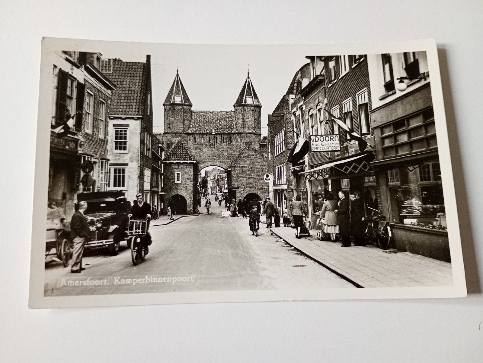 Amersfoort Kamperbinnenpoort 1955, Ophalen of Verzenden, 1940 tot 1960, Gelopen, Utrecht